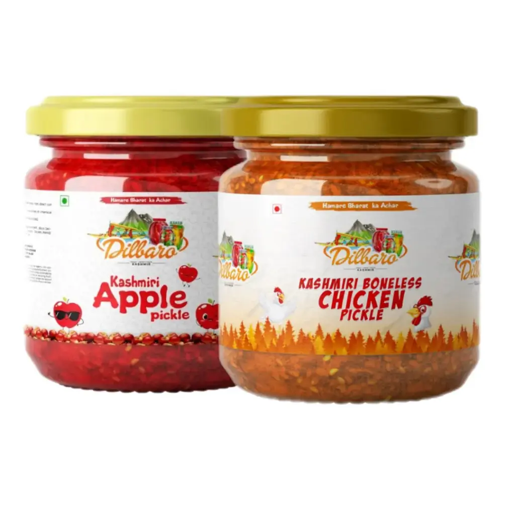 [DF-7] Kashmiri Apple & Boneless Chicken Pickle Combo Pack | 500gm