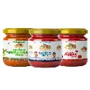 Kashmiri Mix Vegetable, Munj-Haak & Apple Pickle - 3 Sample Pack 750gm