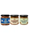 Dilbaro Kashmiri Gourmet Combo – Mushroom Pickle, Almond Butter & Walnut Butter (250 g Each)