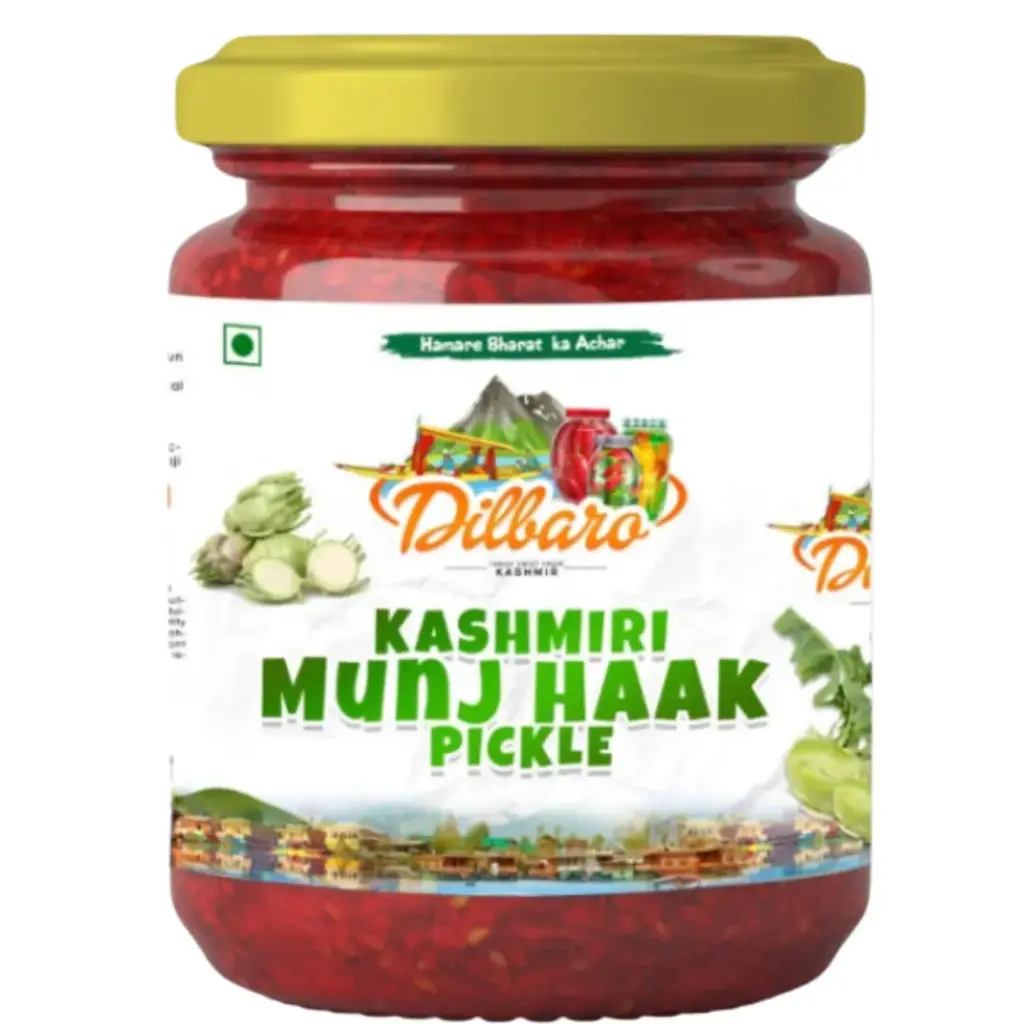 [DF-15] Kashmiri Munj-Haak Pickle 350 gm | Kohlrabi Pickle | Monji achar