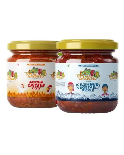 [DF-2] Combo Pack Kashmiri Boneless Chicken Pickle With Vegetable Pickle Combo Offer | 500gm