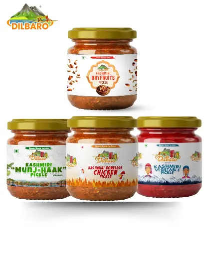 [DF-16] Kashmiri Pickles Combo Pack (4 Flavors) 1kg